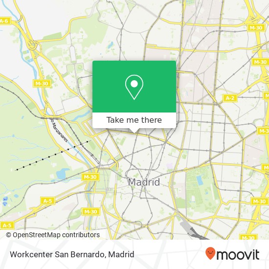 Workcenter San Bernardo map