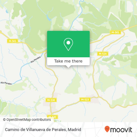 Camino de Villanueva de Perales map