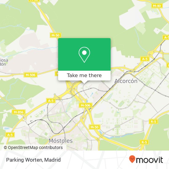 mapa Parking Worten