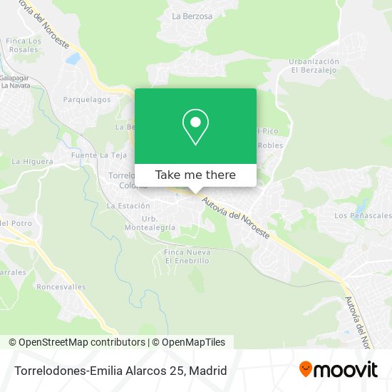 Torrelodones-Emilia Alarcos 25 map
