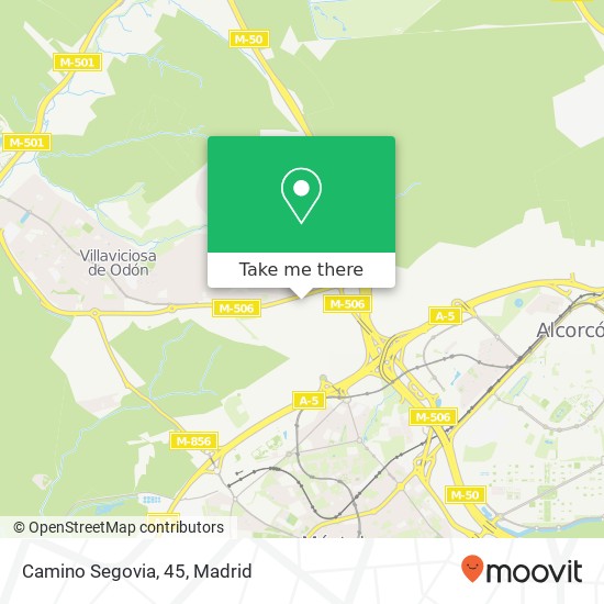 mapa Camino Segovia, 45