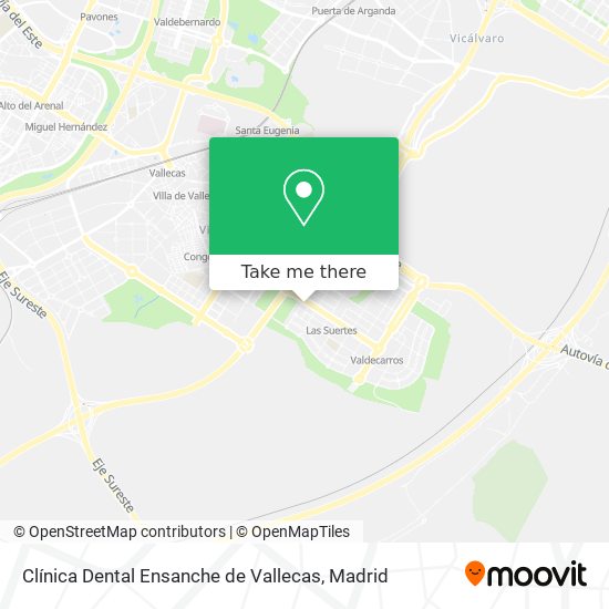 Clínica Dental Ensanche de Vallecas map