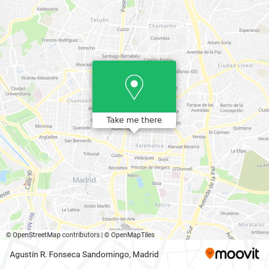 Agustín R. Fonseca Sandomingo map