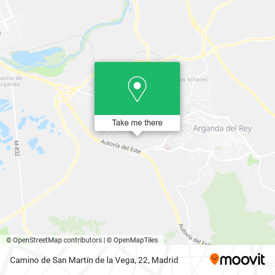 mapa Camino de San Martín de la Vega, 22