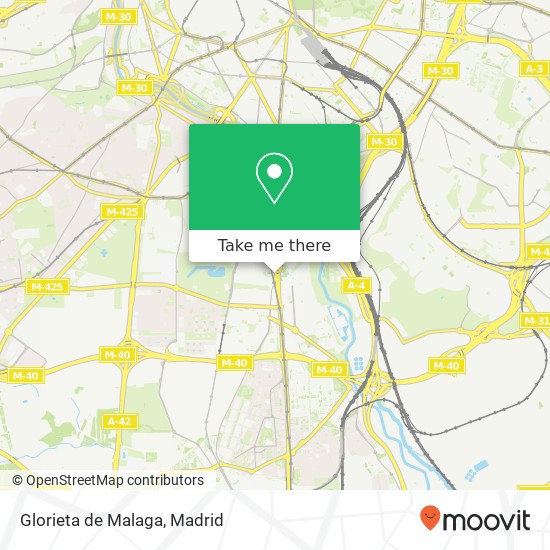 mapa Glorieta de Malaga