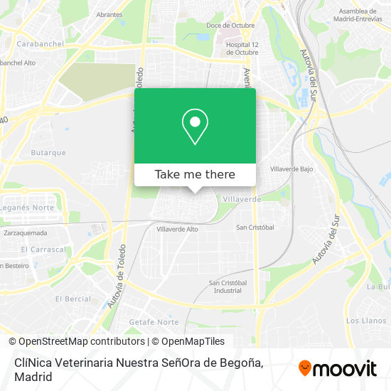 ClíNica Veterinaria Nuestra SeñOra de Begoña map