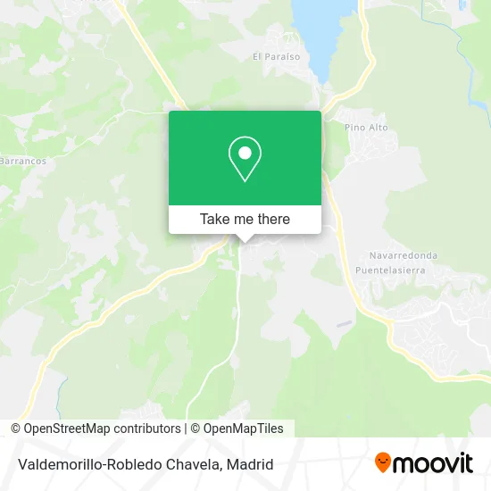 Valdemorillo-Robledo Chavela map