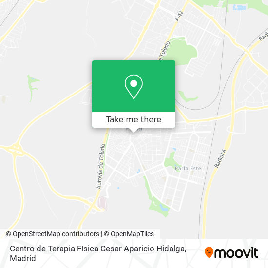Centro de Terapia Física Cesar Aparicio Hidalga map