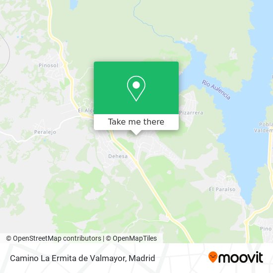 Camino La Ermita de Valmayor map