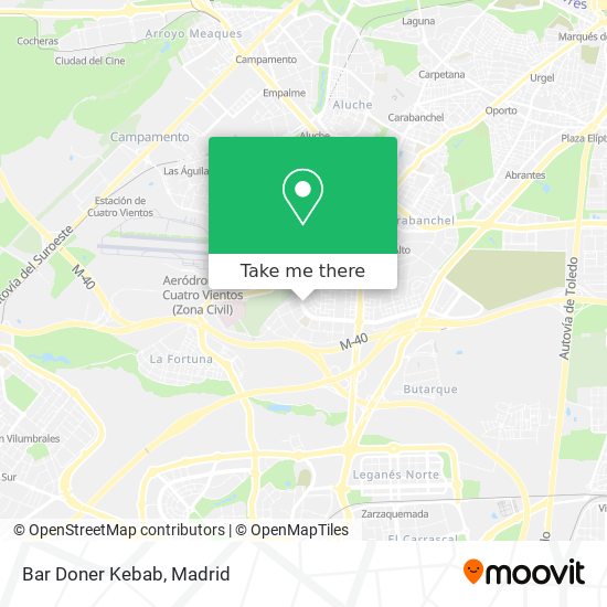 Bar Doner Kebab map