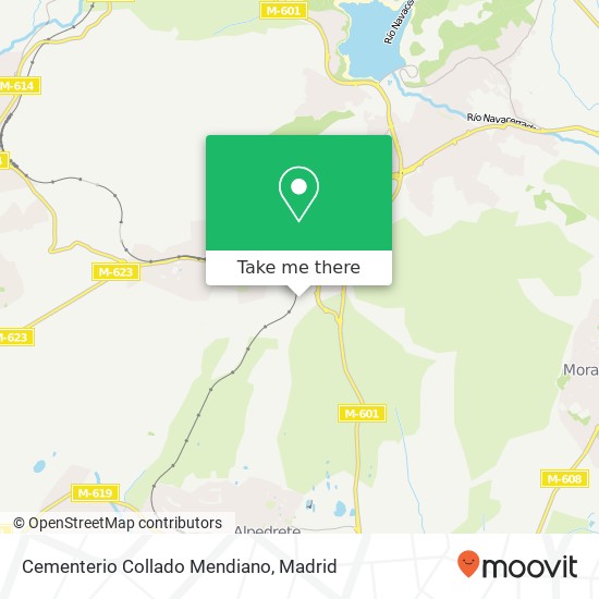 mapa Cementerio Collado Mendiano