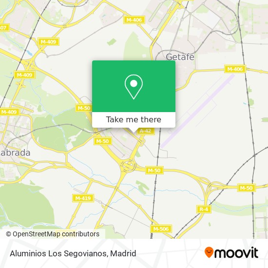 mapa Aluminios Los Segovianos