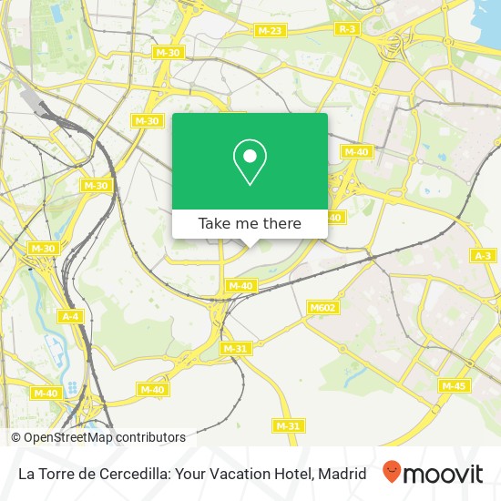 mapa La Torre de Cercedilla: Your Vacation Hotel