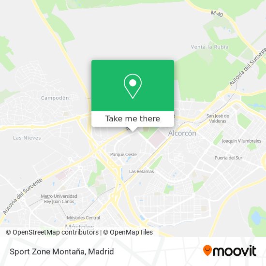 Sport Zone Montaña map