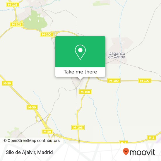Silo de Ajalvir map