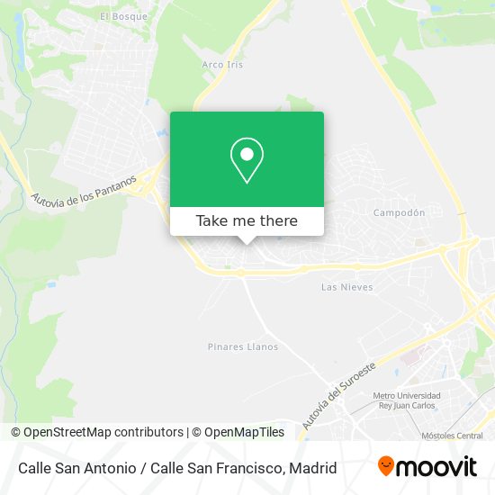 Calle San Antonio / Calle San Francisco map