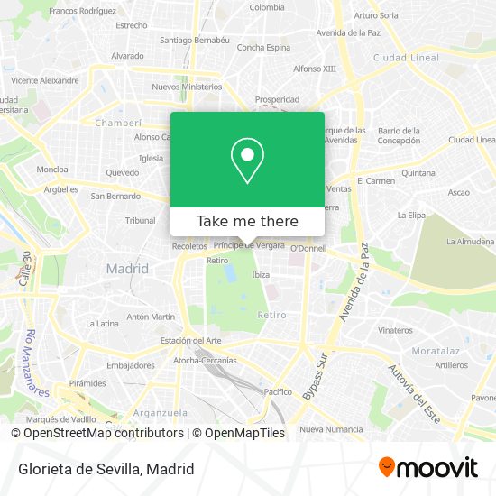 mapa Glorieta de Sevilla