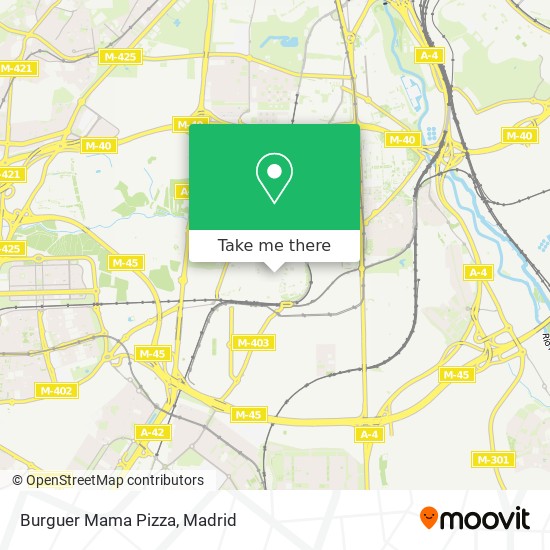 mapa Burguer Mama Pizza