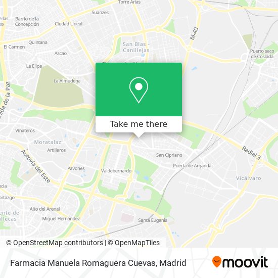 mapa Farmacia Manuela Romaguera Cuevas