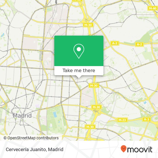 Cervecería Juanito map