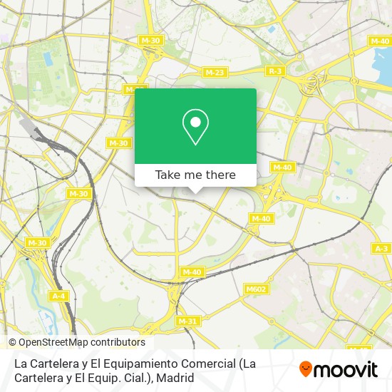 mapa La Cartelera y El Equipamiento Comercial (La Cartelera y El Equip. Cial.)