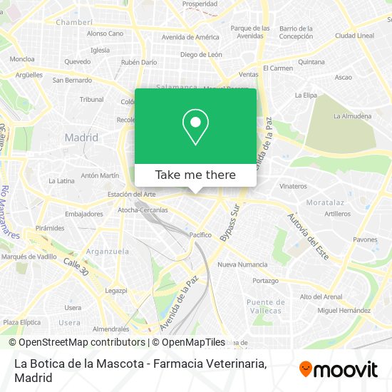 mapa La Botica de la Mascota - Farmacia Veterinaria