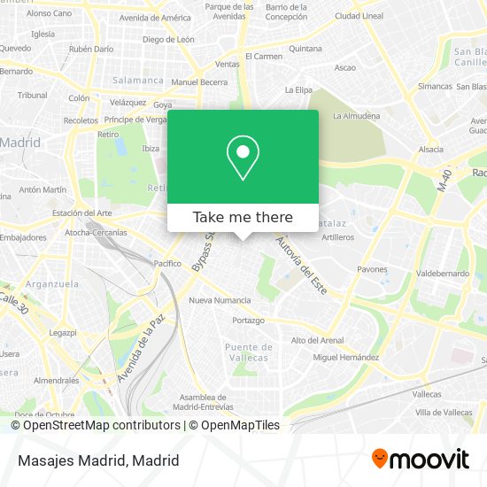 mapa Masajes Madrid