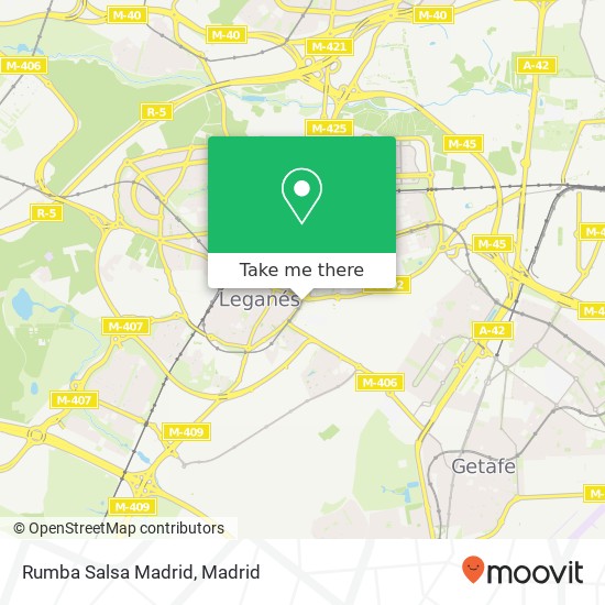 Rumba Salsa Madrid map