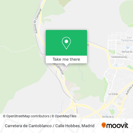 Carretera de Cantoblanco / Calle Hobbes map