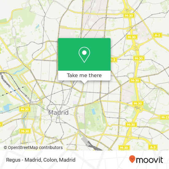 Regus - Madrid, Colon map