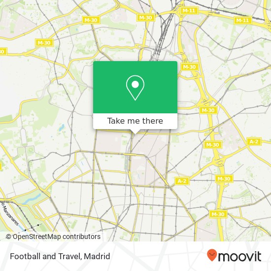 mapa Football and Travel