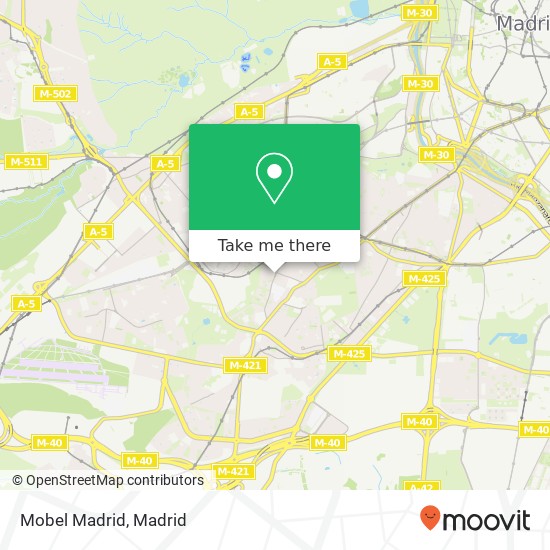 Mobel Madrid map