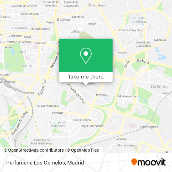 Perfumería Los Gemelos map