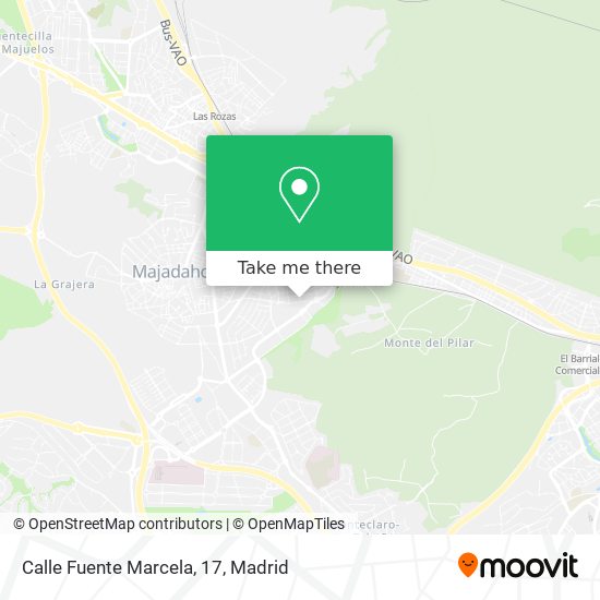 mapa Calle Fuente Marcela, 17