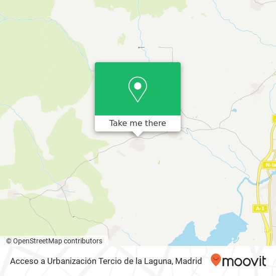 Acceso a Urbanización Tercio de la Laguna map