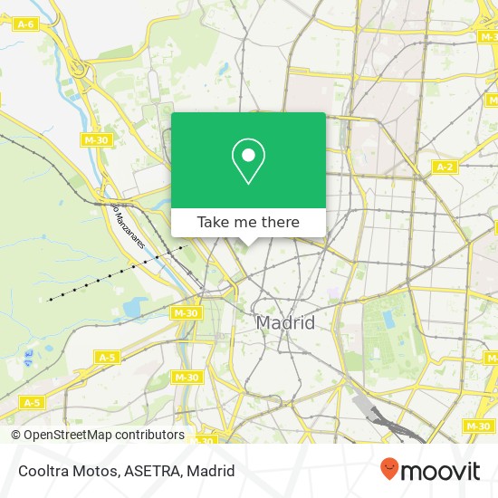 Cooltra Motos, ASETRA map