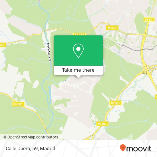 mapa Calle Duero, 59