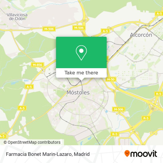 mapa Farmacia Bonet Marin-Lazaro