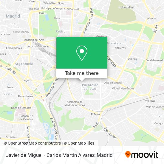 Javier de Miguel - Carlos Martin Alvarez map