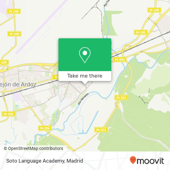 Soto Language Academy map