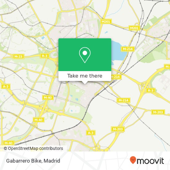 Gabarrero Bike map