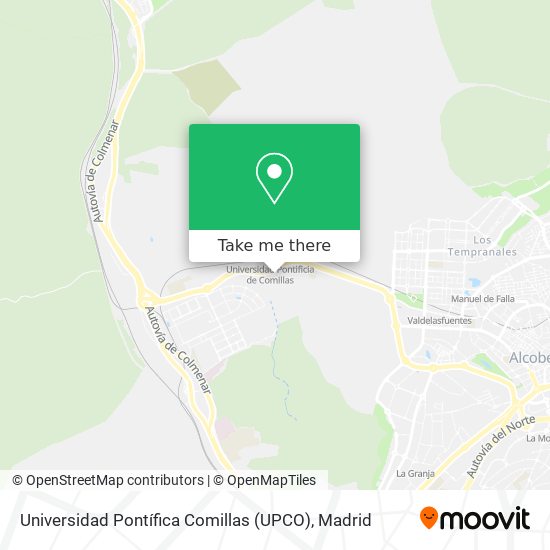 Universidad Pontífica Comillas (UPCO) map