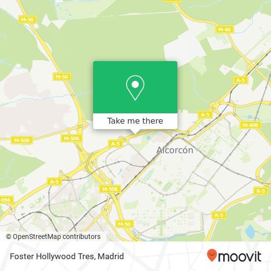 mapa Foster Hollywood Tres