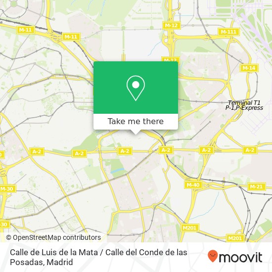 Calle de Luis de la Mata / Calle del Conde de las Posadas map