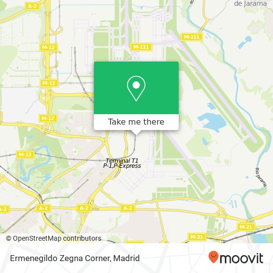 mapa Ermenegildo Zegna Corner