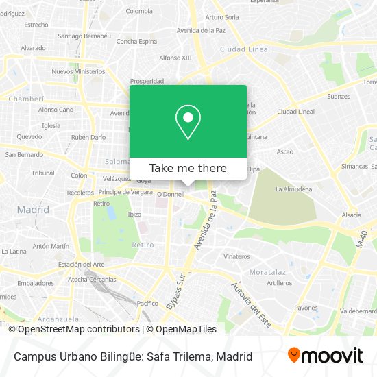 Campus Urbano Bilingüe: Safa Trilema map