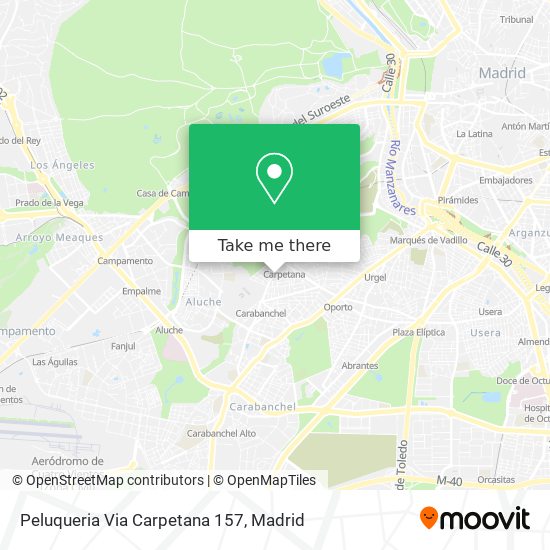 Peluqueria Via Carpetana 157 map