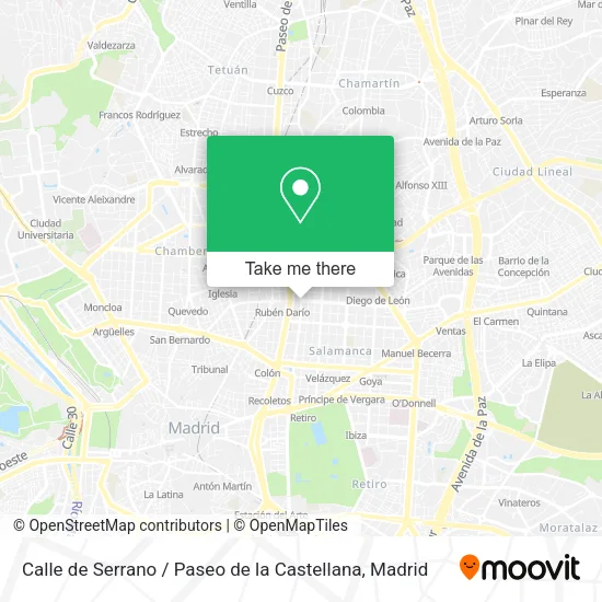 Calle de Serrano / Paseo de la Castellana map
