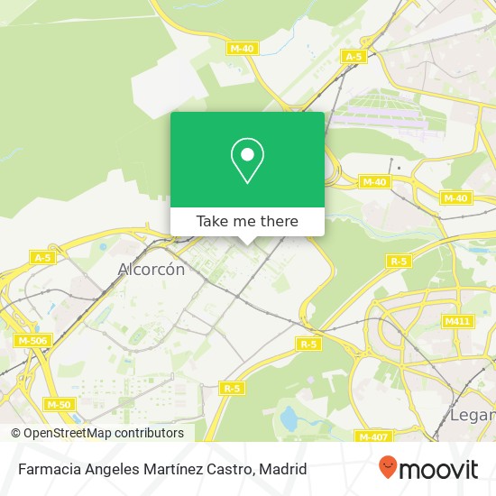 Farmacia Angeles Martínez Castro map