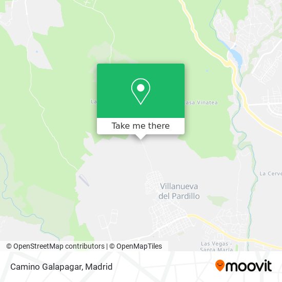 Camino Galapagar map